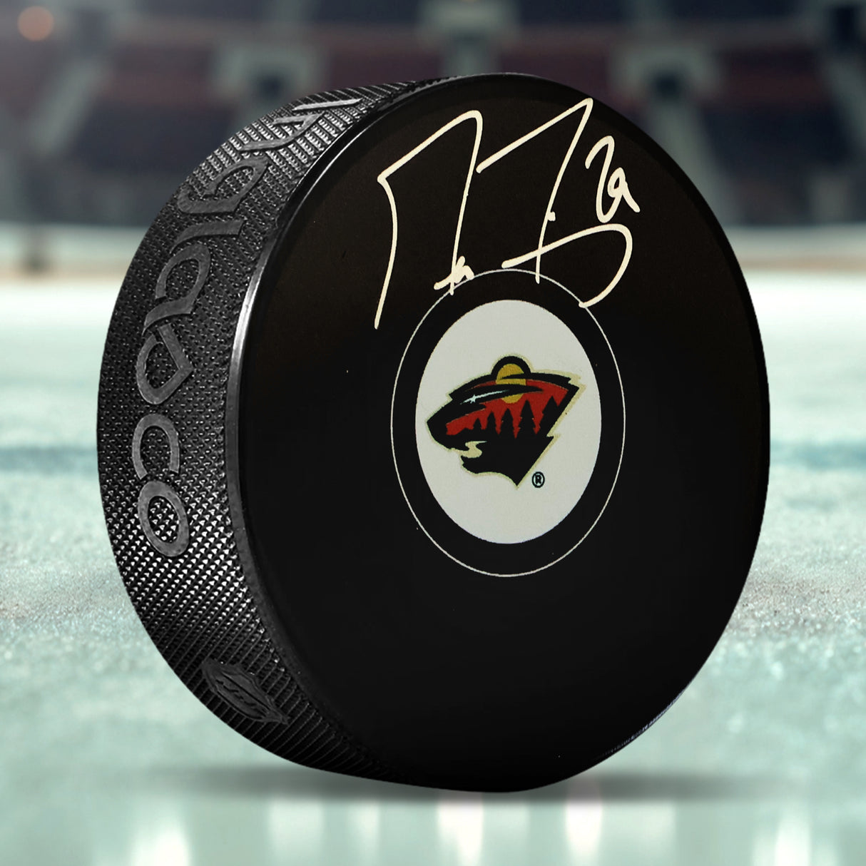 Marc-Andre Fleury Minnesota Wild Signed Hockey Puck