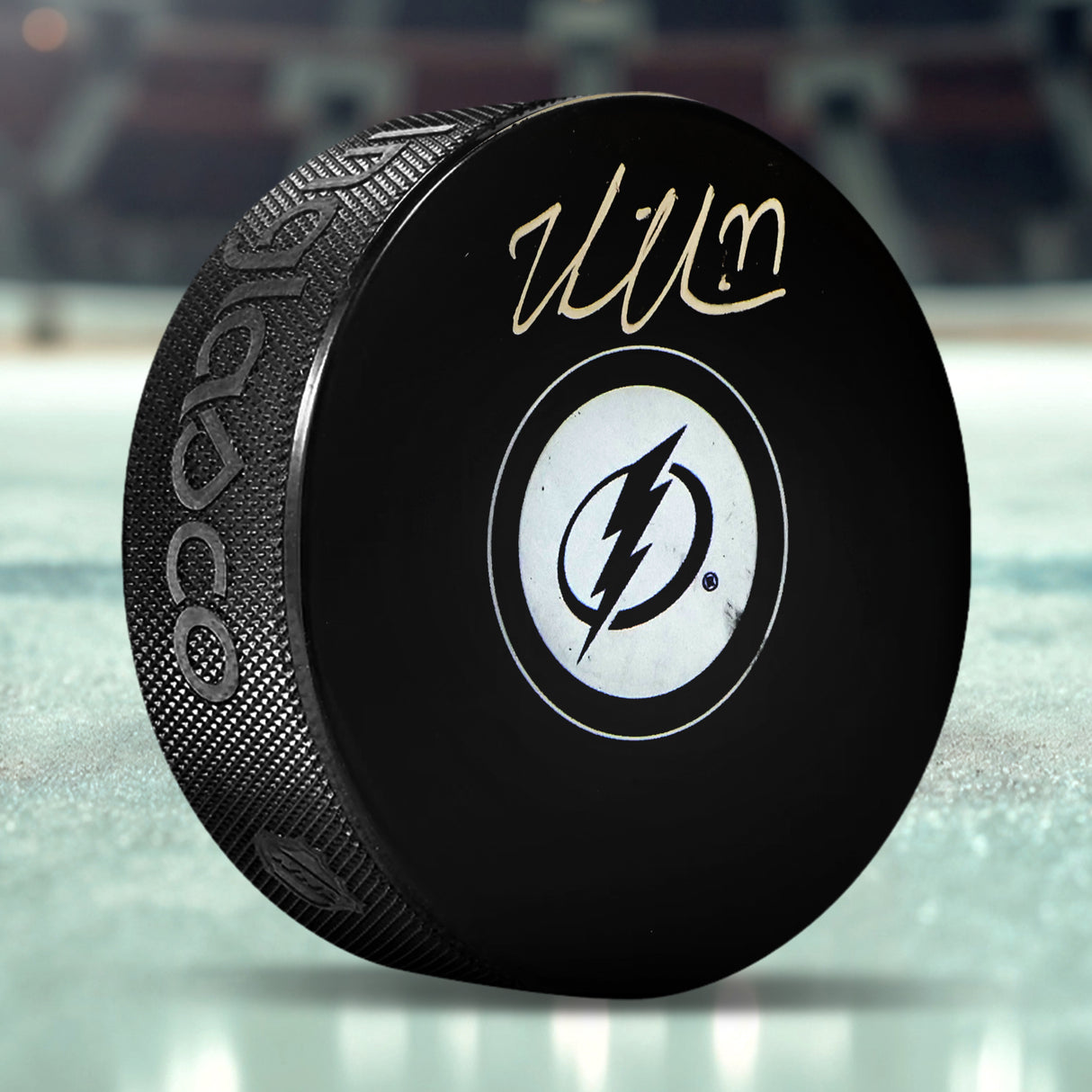 Victor Hedman Tampa Bay Lightning Signed Hockey Puck