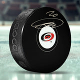 Sebastian Aho Carolina Hurricanes Signed Hockey Puck