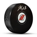 Jack Hughes New Jersey Devils Signed Hockey Puck