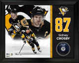 Sidney Crosby Signed Puck Framed Pittsburgh Penguins