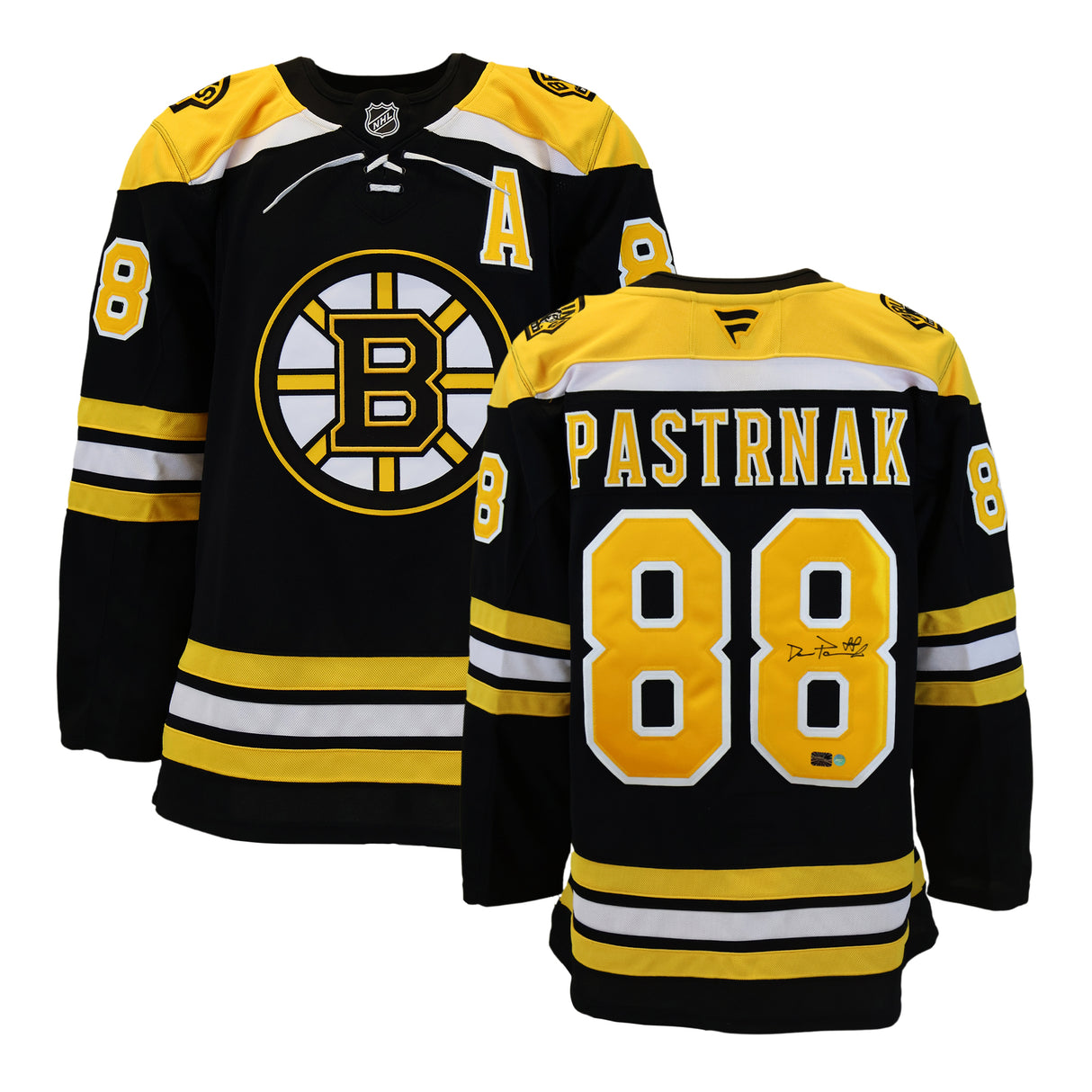 David Pastrnak Signed Jersey Bruins Black Fanatics Premium
