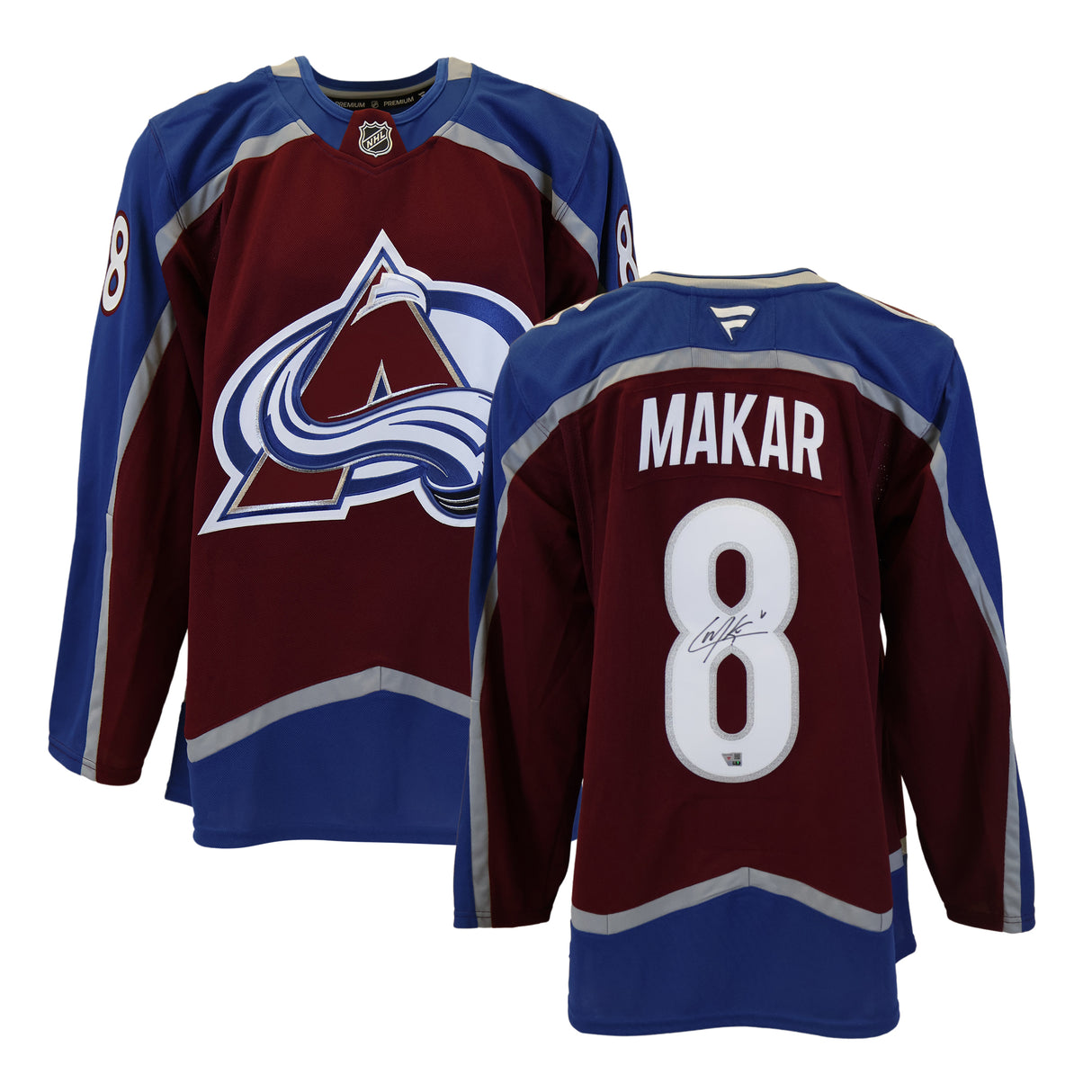 Cale Makar Signed Colorado Avalanche Burgundy Fanatics Premium Jersey