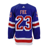 Adam Fox New York Rangers Signed Blue Adidas Authentic Jersey