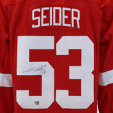 Moritz Seider Detroit Red Wings Signed Red Adidas Authentic Jersey
