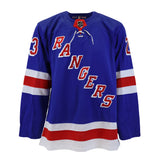 Adam Fox New York Rangers Signed Blue Adidas Authentic Jersey