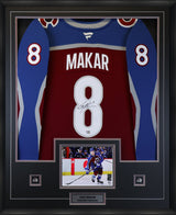 Makar,C Signed Framed Colorado Avalanche Burgundy Fanatics Premium Jersey Framed