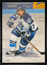 Sidney Crosby Signed 20x29 Framed Canvas Oceanic White Action (Limited Edition of 25)