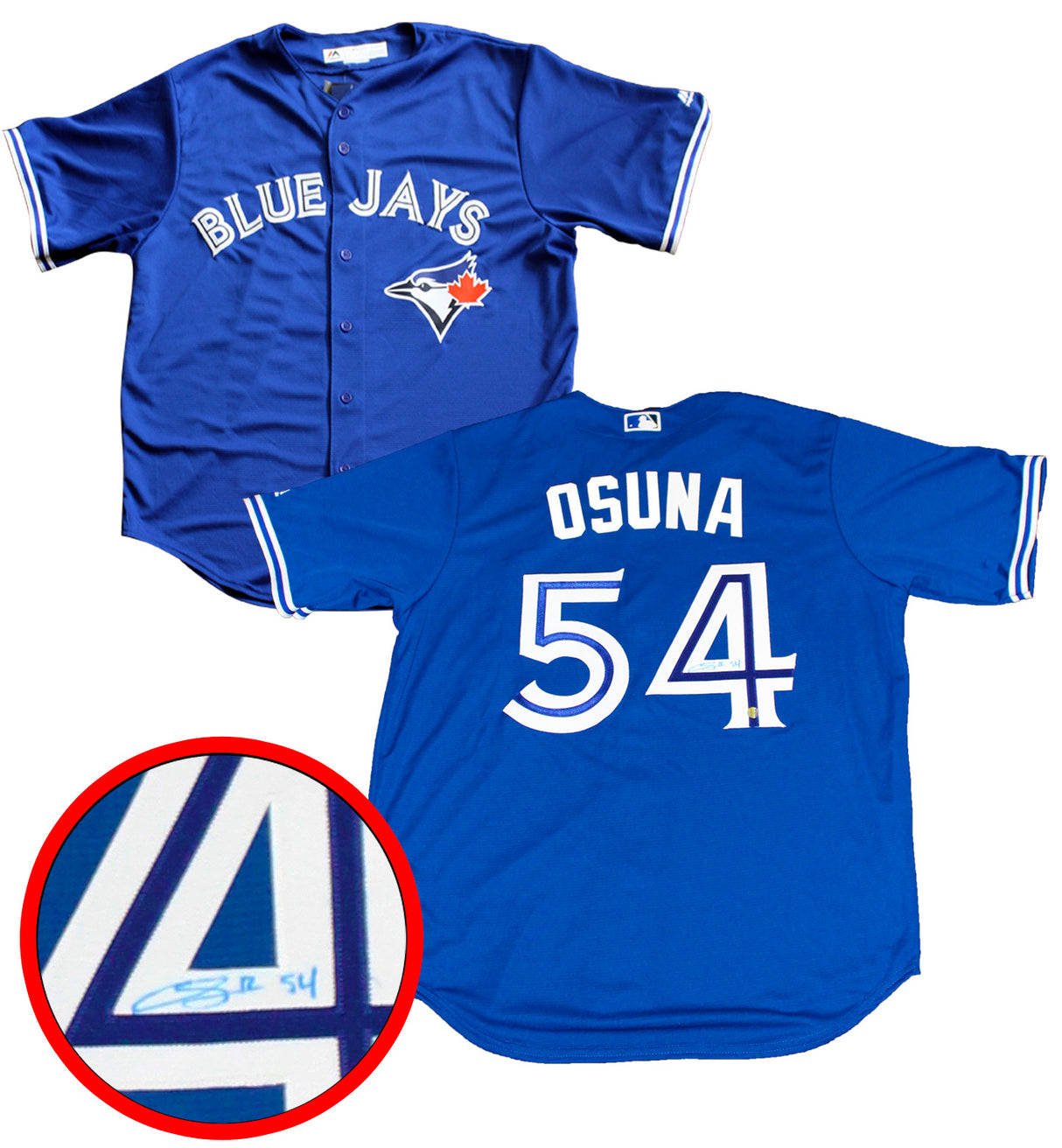 Roberto Osuna Signed Toronto Blue Jays Blue Replica Jersey