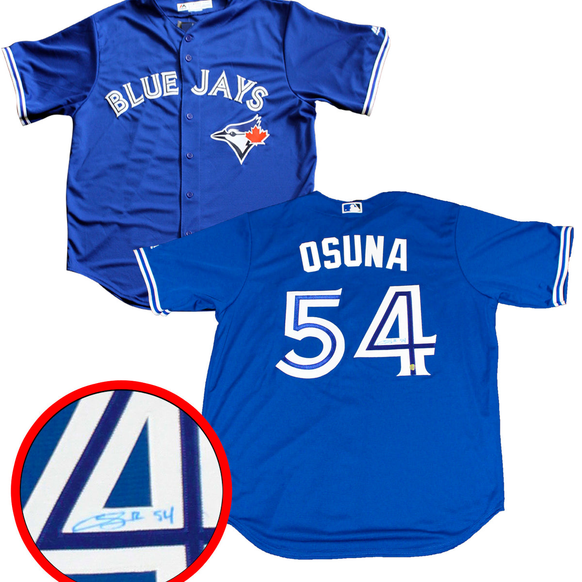 Roberto Osuna Signed Toronto Blue Jays Blue Replica Jersey
