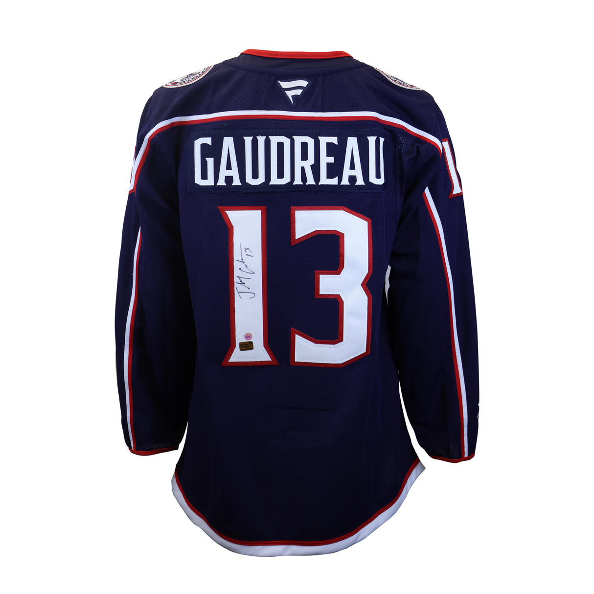Johnny Gaudreau Signed Jersey Blue Columbus Blue Jackets Fanatics Premium