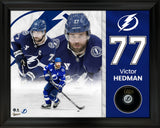 Victor Hedman Tampa Bay Lightning Signed Hockey Puck Framed