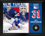 Igor Shesterkin New York Rangers Signed Hockey Puck Framed