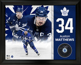 Auston Matthews Signed Puck Framed Maple Leafs