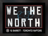 RJ Barrett Signed Framed 22x34 Poster Large Auto " We The North"