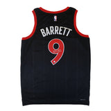 RJ Barrett Signed Toronto Raptors Jersey Black Nike Statement Edition