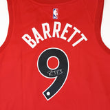 RJ Barrett Signed Jersey Toronto Raptors Red  Nike Icon Edition