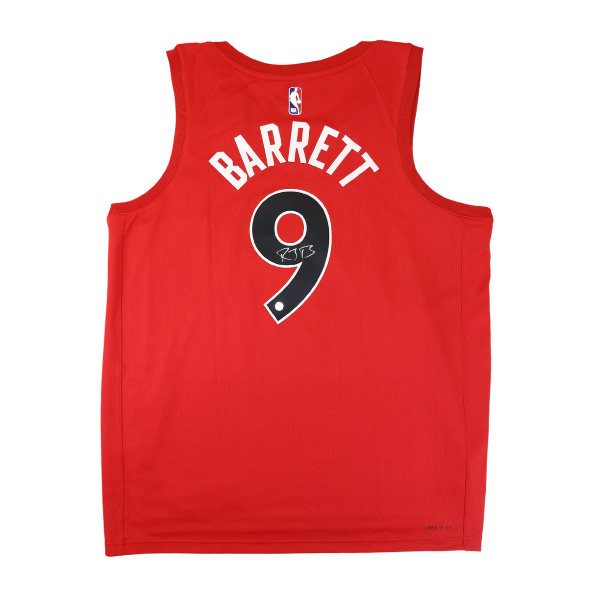 RJ Barrett Signed Jersey Toronto Raptors Red  Nike Icon Edition