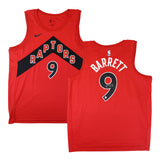 RJ Barrett Signed Jersey Toronto Raptors Red  Nike Icon Edition