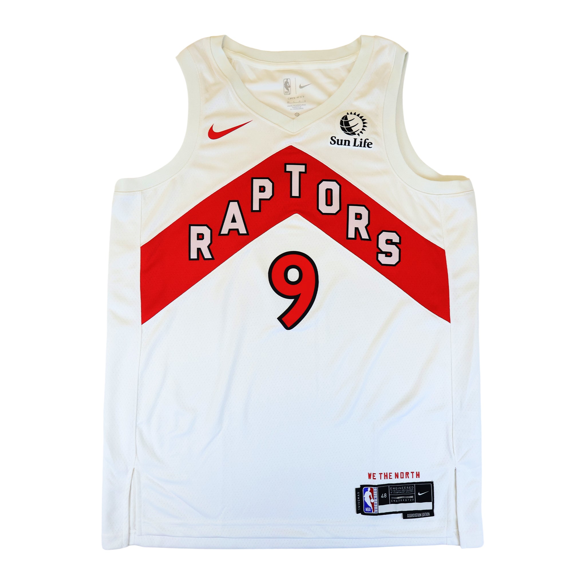直筆　RJ BARRETT サイン入り ユニフォーム RJ Barrett Signed Jersey Toronto Raptors White Nike Association