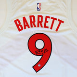 RJ Barrett Signed Jersey Toronto Raptors White Nike Association Edition