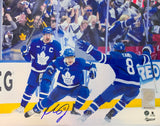 Max Domi Signed 8x10 Photo Toronto Maple Leafs Celebration-H