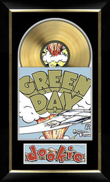 Green Day Dookie Music Cover Framed with Gold Vinyl