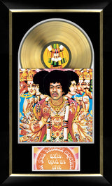 Jimi Hendrix Bold As Love Music Cover Framed with Gold Vinyl