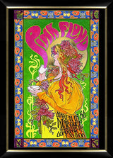 Pink Floyd Masse Framed Poster with Gold Vinyl