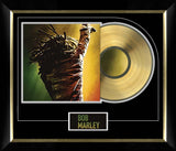 Bob Marley One Love Music Cover Framed with Gold Vinyl