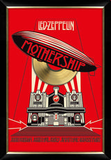 Led Zeppelin Mothership Framed Poster with Gold Vinyl