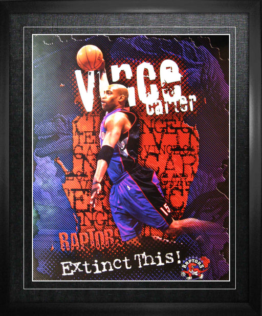 Vince Carter Toronto Raptors Framed 16x20 Extinct This Print - Frameworth Sports Canada 