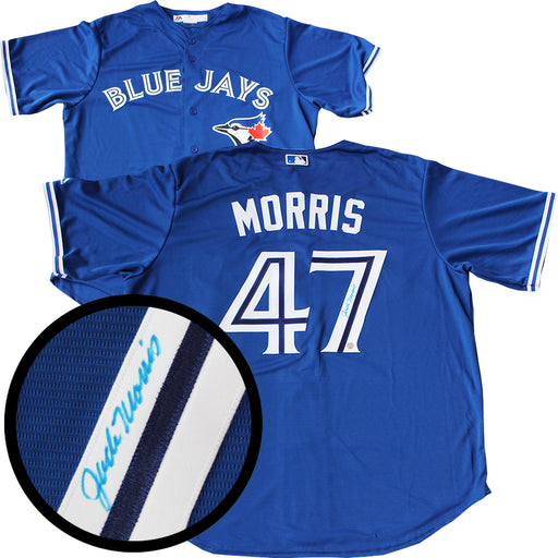 Jack Morris Signed Toronto Blue Jays Blue Replica Jersey - Frameworth Sports Canada 