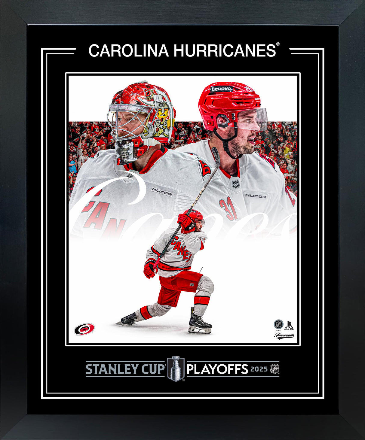 Carolina Hurricanes Framed 16x20 PhotoGlass 2025 Stanley Cup Playoffs