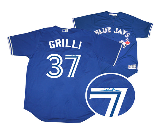 Jason Grilli Signed Toronto Blue Jays Blue Replica Jersey - Frameworth Sports Canada 
