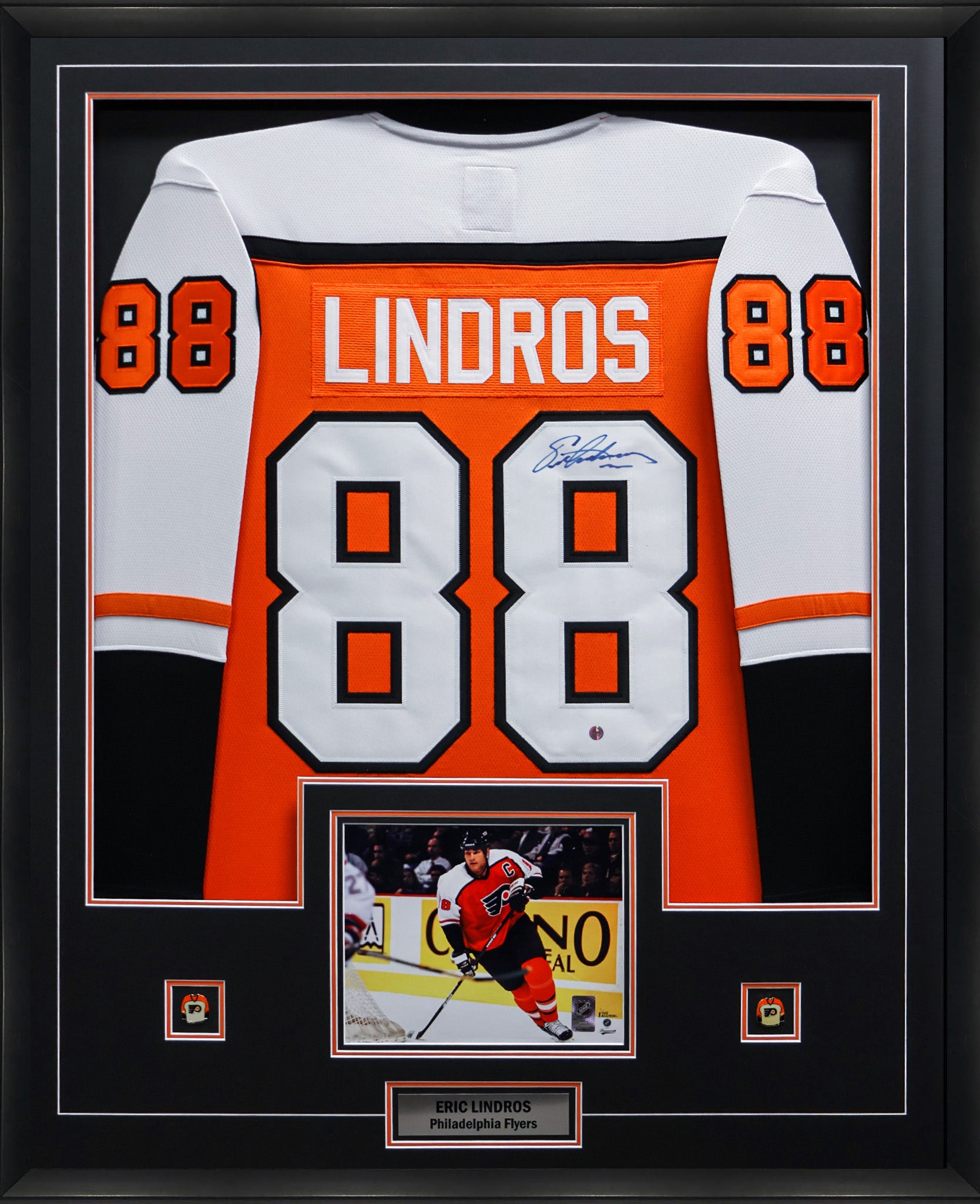 Eric Lindros Signed Philadelphia Flyers Framed 34x42 Fanatics Home