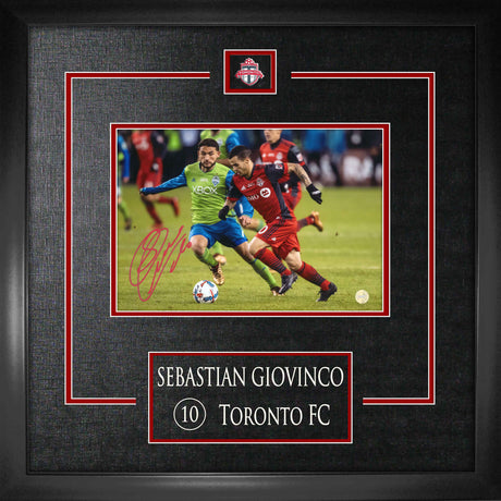 Sebastian Giovinco Toronto FC Signed Framed 7x10 Action Photo - Frameworth Sports Canada 