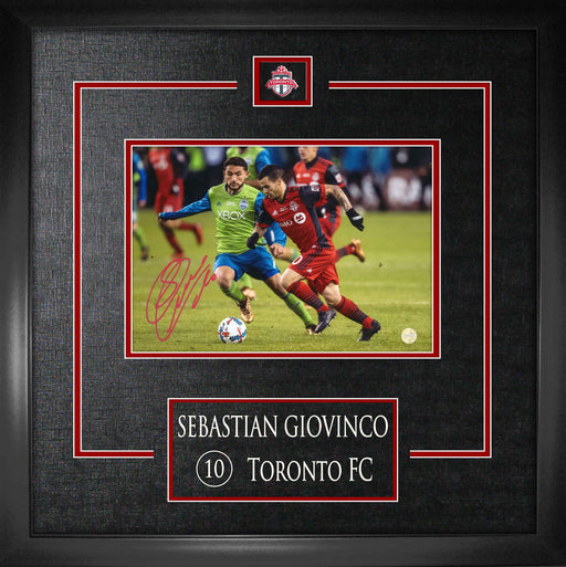 Sebastian Giovinco Toronto FC Signed Framed 7x10 Action Photo - Frameworth Sports Canada 