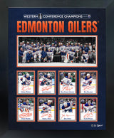 Edmonton Oilers Framed 16x20 PhotoGlass 2025 Conference Champions Replica Signatures