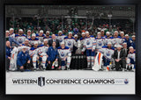 Edmonton Oilers 20x29 Framed Canavs 2025 Conference Champions