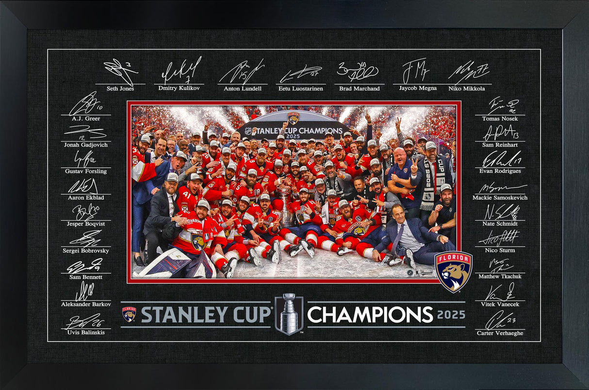 Florida Panthers Replica Signature Celebration Frame Stanley Cup 2025