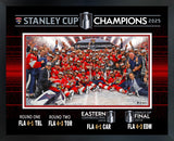 Florida Panthers 2025 Stanley Cup Champions 16x20 Championship Frame