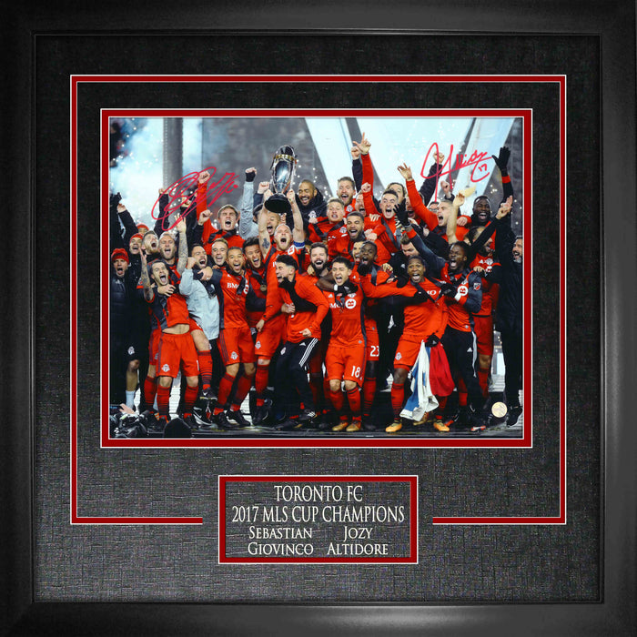 Sebastian Giovinco and Jozy Altidore Dual Signed Framed 11x14 2017 MLS Champions Team Photo