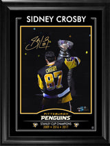 Sidney Crosby Signed 16x20 Framed PhotoGlass Stanley Cup (Limited Edition of 87)