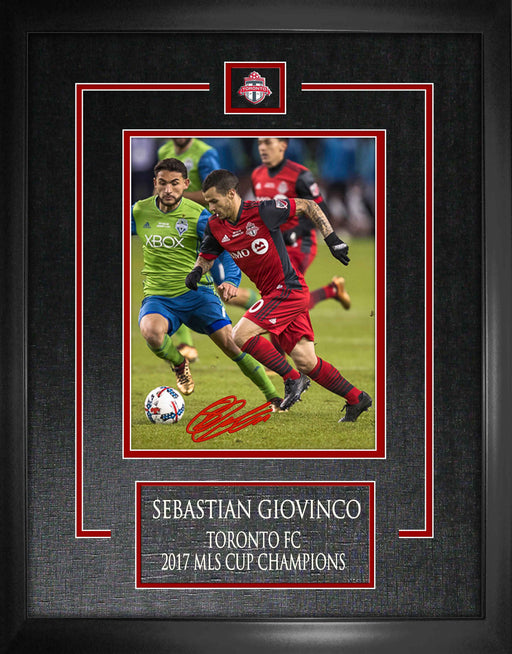 Sebastian Giovinco Toronto FC Signed Framed 8x10 Action Photo - Frameworth Sports Canada 