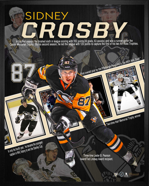 Sidney Crosby Pittsburgh Penguins Framed 16x20 Career Collage - Frameworth Sports Canada 