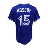Lloyd Moseby Signed Toronto Blue Jays Blue Replica Majestic Jersey