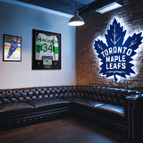 Auston Matthews Signed Framed Toronto St Pats White Adidas Jersey