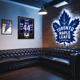 Morgan Rielly Signed Jersey Framed Toronto Maple Leafs Blue Fanatics Premium