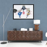 Sidney Crosby & Auston Matthews Framed 20x29 Overhead Canvas
